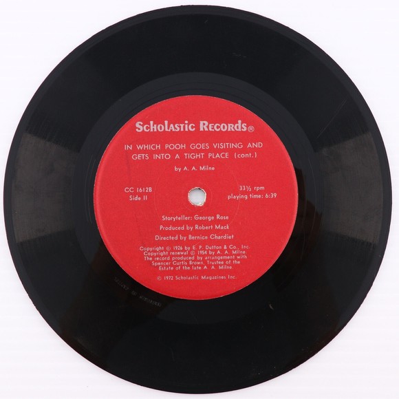 In Which Pooh Goes Visiting & Gets Into A Tight Place Winnie 33 rpm 7" Record - Picture 6 of 8